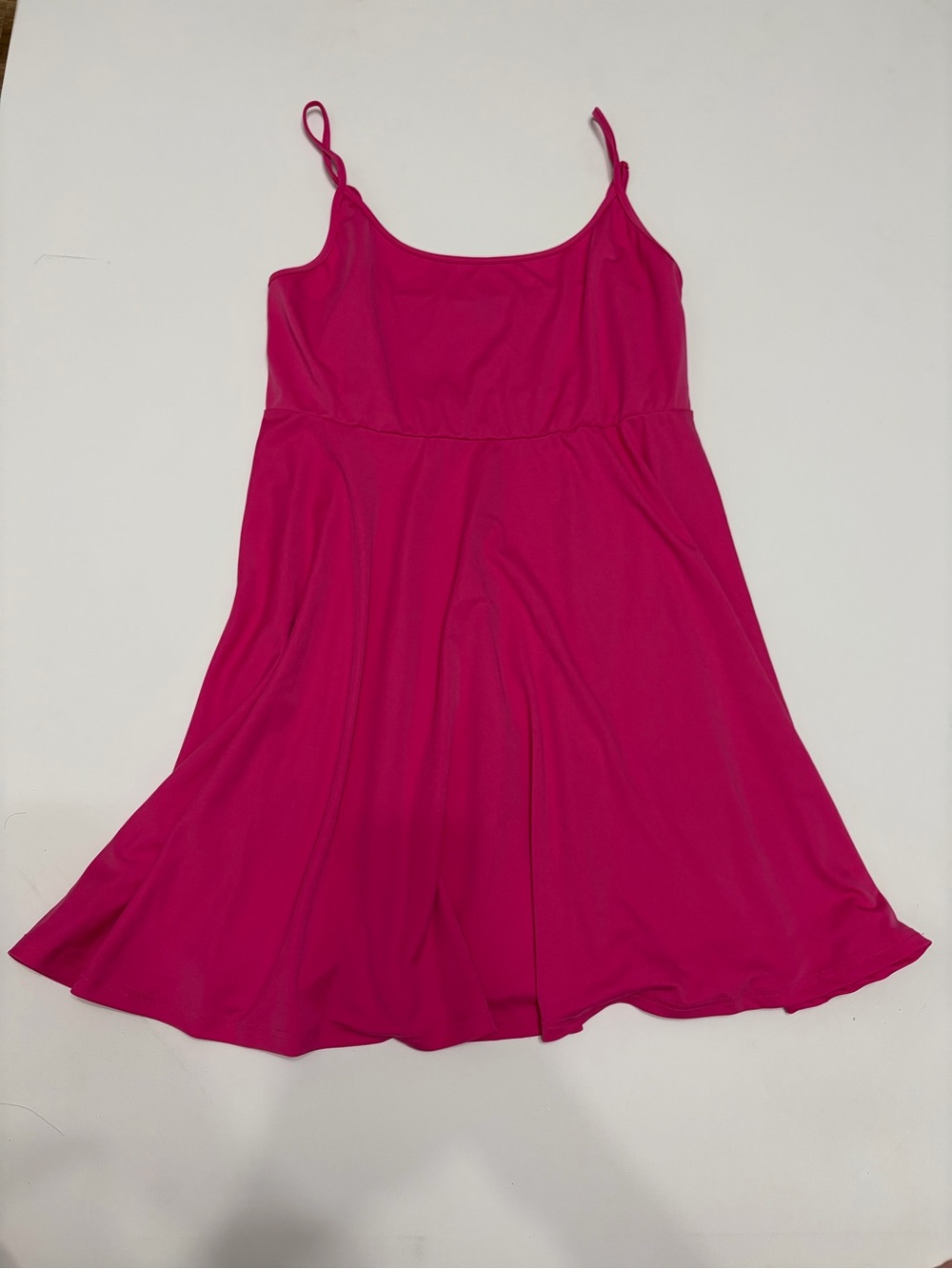 SHEIN Hot Pink Spaghetti Strap Midi Dress cute casual every day wear